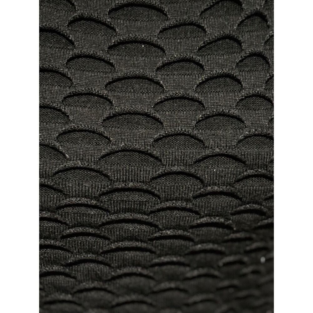 Connected Apparel Knit Honeycomb Sheath Capsule Dress Black Sz M‎ Career Work - Picture 2 of 7